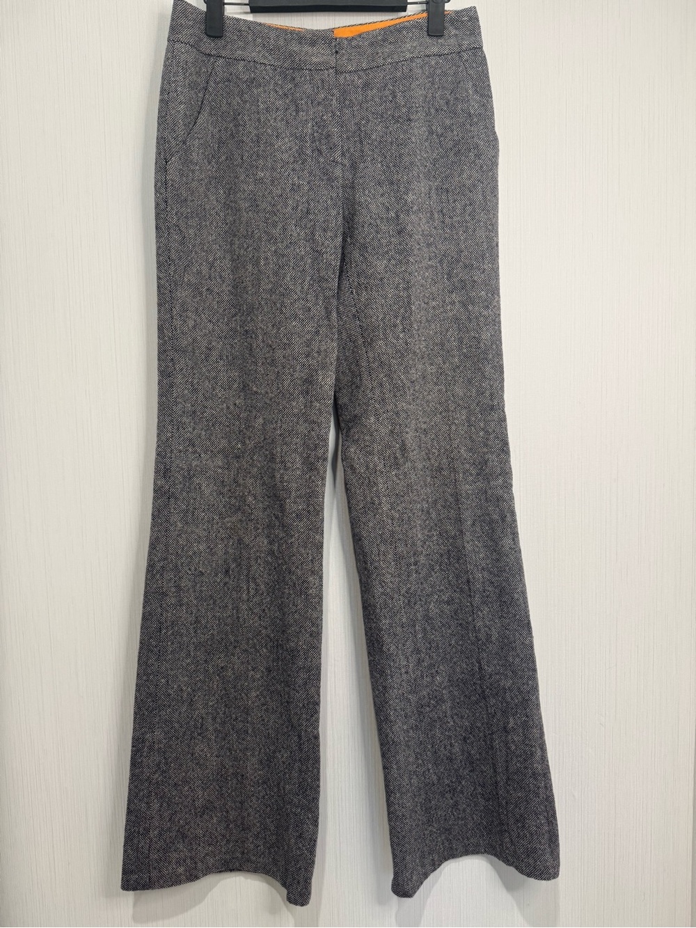 Tory Burch Wool Blend Trouser Dress Pants. Dark Navy Blue/Charcoal. Size 2.